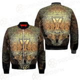 Pentagram Sign Head Of Demon Baphomet SDN-1024 Bomber Jacket