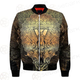 Pentagram Sign Head Of Demon Baphomet SDN-1024 Bomber Jacket