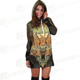 Pentagram Sign Head Of Demon Baphomet SDN-1024 Hoodie Dress