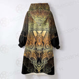 Pentagram Sign Head Of Demon Baphomet SDN-1024 Oversized Sherpa Blanket Hoodie