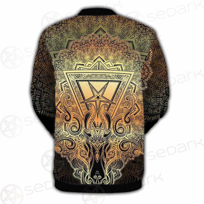 Pentagram Sign Head Of Demon Baphomet SDN-1024 Button Jacket