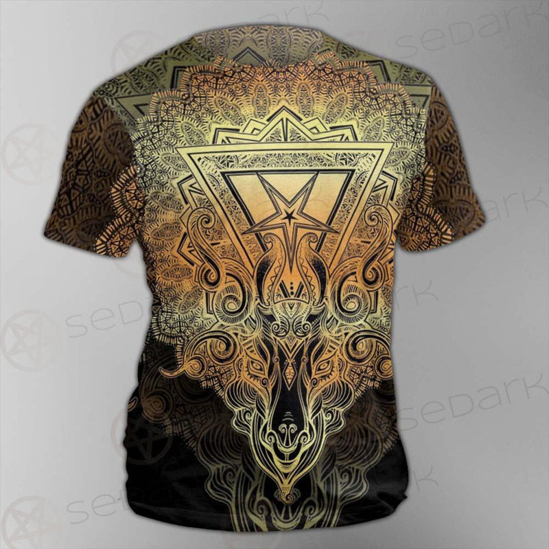 Pentagram Sign Head Of Demon Baphomet SDN-1024 Unisex T-shirt