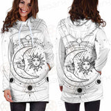 Circle Of A Phase Of The Moon SDN-1025 Hoodie Dress