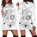 Circle Of A Phase Of The Moon SDN-1025 Hoodie Dress