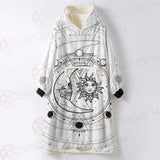 Circle Of A Phase Of The Moon SDN-1025 Oversized Sherpa Blanket Hoodie