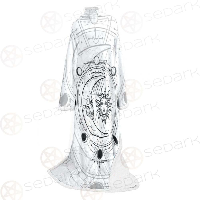 Circle Of A Phase Of The Moon SDN-1025 Sleeved Blanket