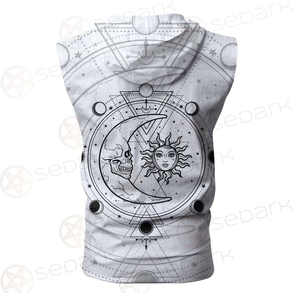 Circle Of A Phase Of The Moon SDN-1025 Zip Sleeveless Hoodie