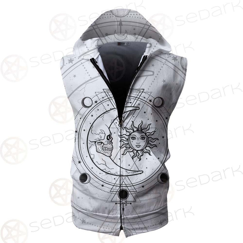 Circle Of A Phase Of The Moon SDN-1025 Zip Sleeveless Hoodie