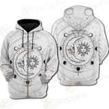 Circle Of A Phase Of The Moon SDN-1025 Hoodie Raglan Zip