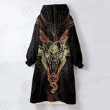 Demon Goat Baphomet SDN-1026 Oversized Sherpa Blanket Hoodie