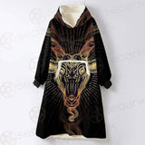 Demon Goat Baphomet SDN-1026 Oversized Sherpa Blanket Hoodie