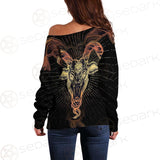 Demon Goat Baphomet SDN-1026 Off Shoulder Sweaters