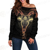 Demon Goat Baphomet SDN-1026 Off Shoulder Sweaters