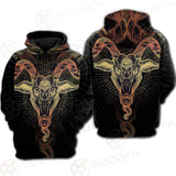 Demon Goat Baphomet SDN-1026 Hoodie Raglan