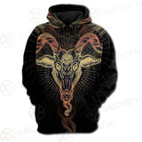 Demon Goat Baphomet SDN-1026 Hoodie Raglan