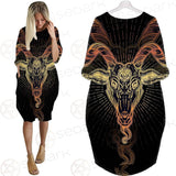 Demon Goat Baphomet SDN-1026 Batwing Pocket Dress