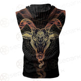 Demon Goat Baphomet SDN-1026 Zip Sleeveless Hoodie