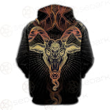 Demon Goat Baphomet SDN-1026 Hoodie Raglan Zip