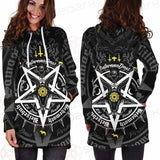 Pentagram Baphomet Occult Illustration SDN-1027 Hoodie Dress