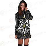 Pentagram Baphomet Occult Illustration SDN-1027 Hoodie Dress