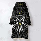 Pentagram Baphomet Occult Illustration SDN-1027 Oversized Sherpa Blanket Hoodie