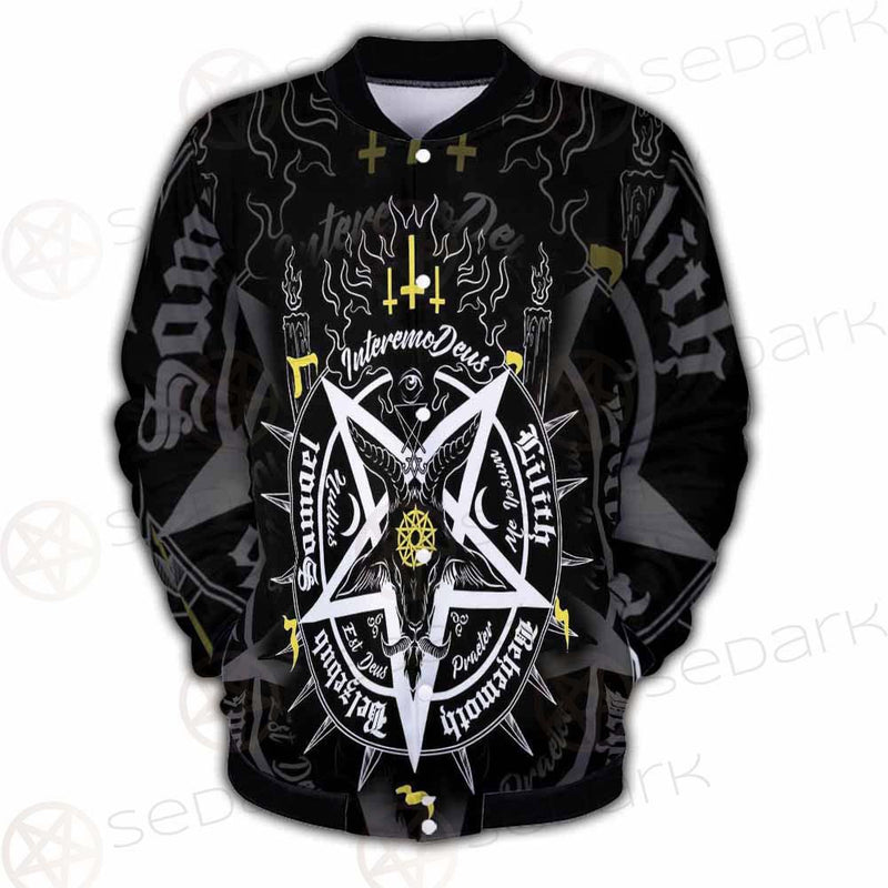 Pentagram Baphomet Occult Illustration SDN-1027 Button Jacket