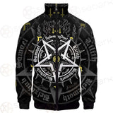 Pentagram Baphomet Occult Illustration SDN-1027 Stand-up Collar Jacket