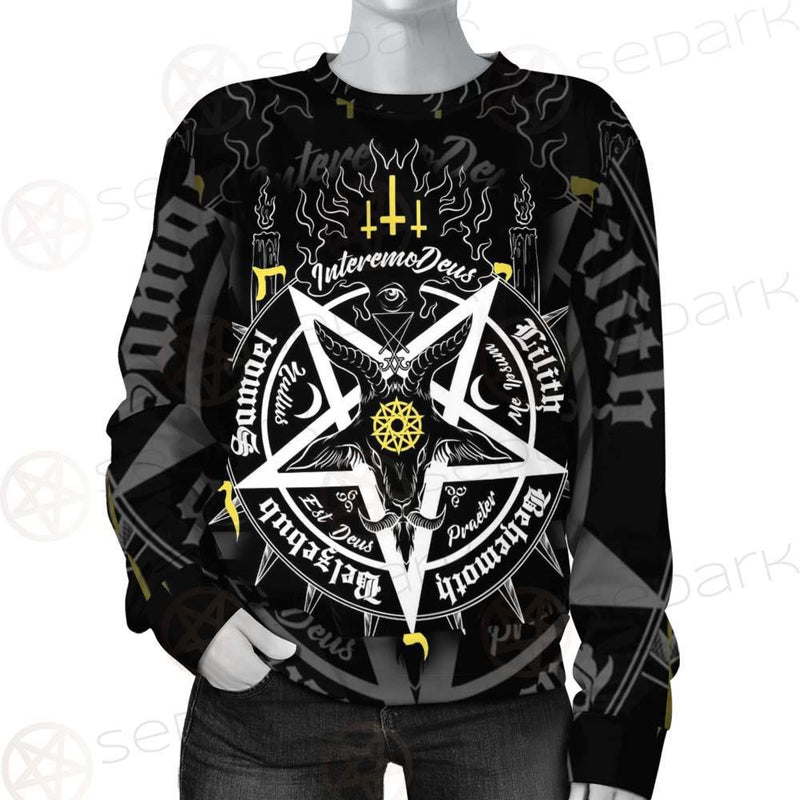 Pentagram Baphomet Occult Illustration SDN-1027 Unisex Sweatshirt