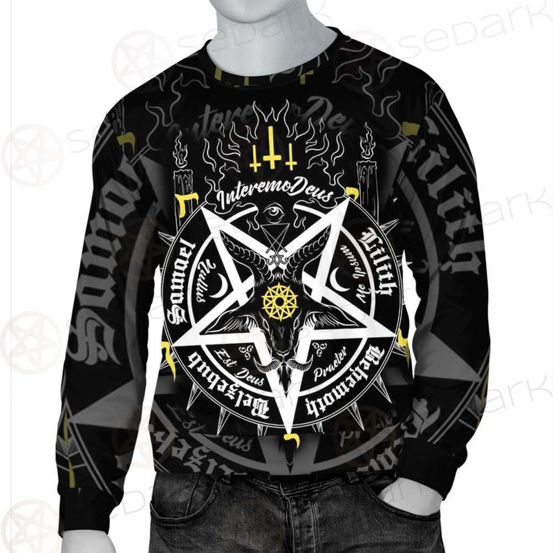 Pentagram Baphomet Occult Illustration SDN-1027 Unisex Sweatshirt