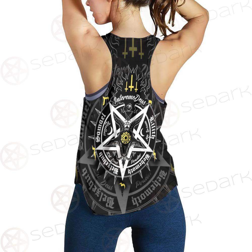 Pentagram Baphomet Occult Illustration SDN-1027 Women Tank Top