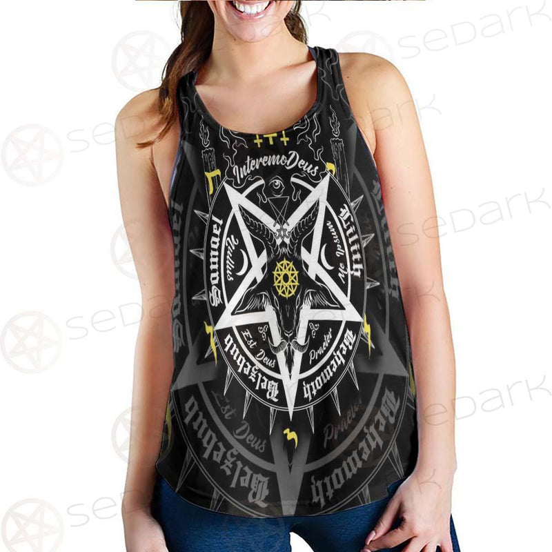 Pentagram Baphomet Occult Illustration SDN-1027 Women Tank Top
