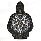 Pentagram Baphomet Occult Illustration SDN-1027 Zip-up Hoodies