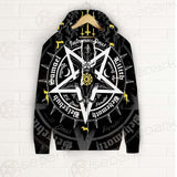 Pentagram Baphomet Occult Illustration SDN-1027 Zip-up Hoodies