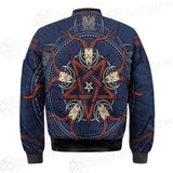 Stylish Pentagram With Goat Skulls SDN-1028 Bomber Jacket