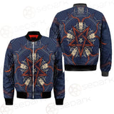 Stylish Pentagram With Goat Skulls SDN-1028 Bomber Jacket