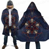 Stylish Pentagram With Goat Skulls SDN-1028 Cloak with bag