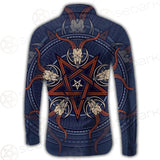 Stylish Pentagram With Goat Skulls SDN-1028 Long Sleeve Shirt