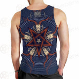 Stylish Pentagram With Goat Skulls SDN-1028 Men Tank-tops