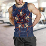 Stylish Pentagram With Goat Skulls SDN-1028 Men Tank-tops