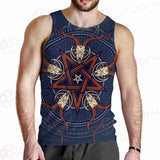 Stylish Pentagram With Goat Skulls SDN-1028 Men Tank-tops