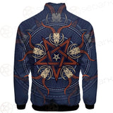 Stylish Pentagram With Goat Skulls SDN-1028 Stand-up Collar Jacket