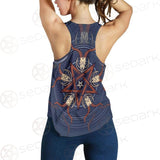 Stylish Pentagram With Goat Skulls SDN-1028 Women Tank Top