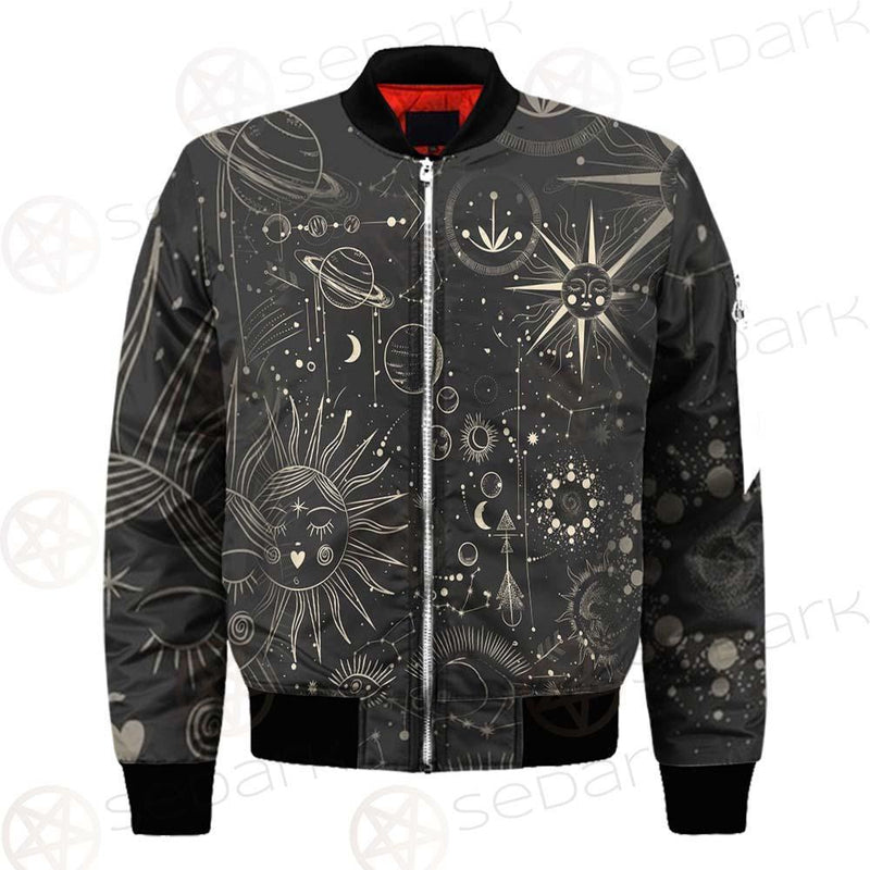 Vector Illustration Set Of Moon Phases SDN-1029 Bomber Jacket