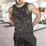 Vector Illustration Set Of Moon Phases SDN-1029 Men Tank-tops