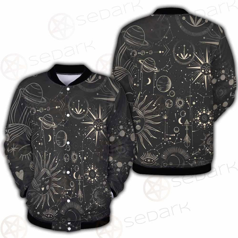 Vector Illustration Set Of Moon Phases SDN-1029 Button Jacket