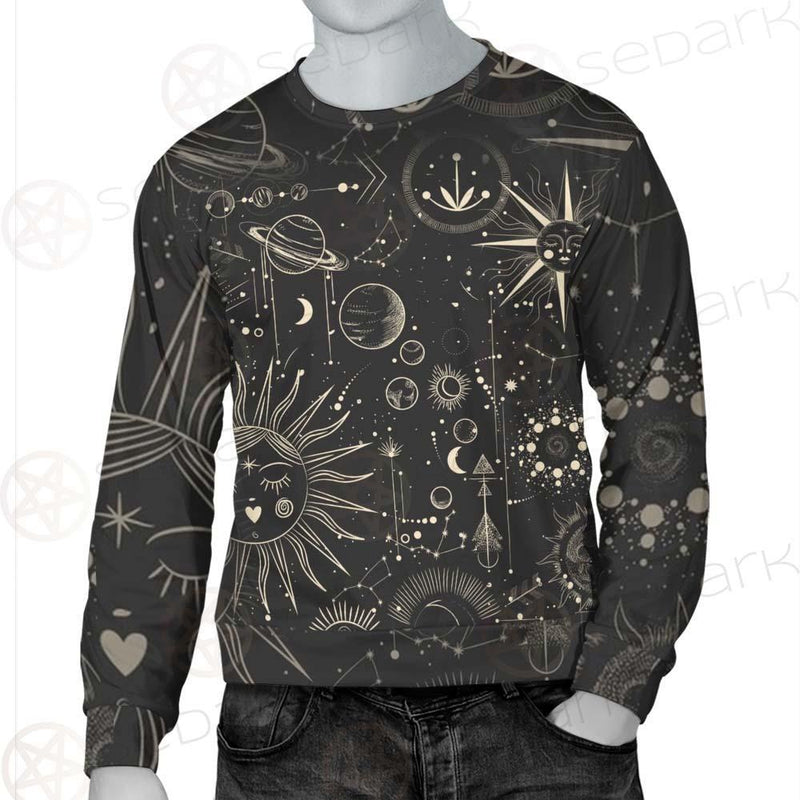 Vector Illustration Set Of Moon Phases SDN-1029 Unisex Sweatshirt