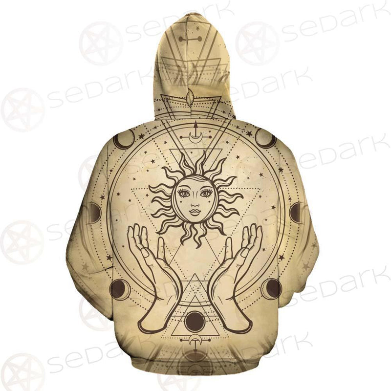 Human Hands Hold The Sun SDN-1030 Hoodie Allover