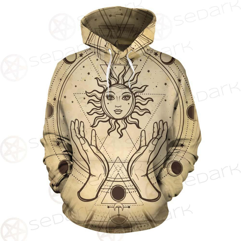 Human Hands Hold The Sun SDN-1030 Hoodie Allover