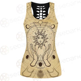 Human Hands Hold The Sun SDN-1030 Hollow Out Tank Top