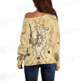 Human Hands Hold The Sun SDN-1030 Off Shoulder Sweaters